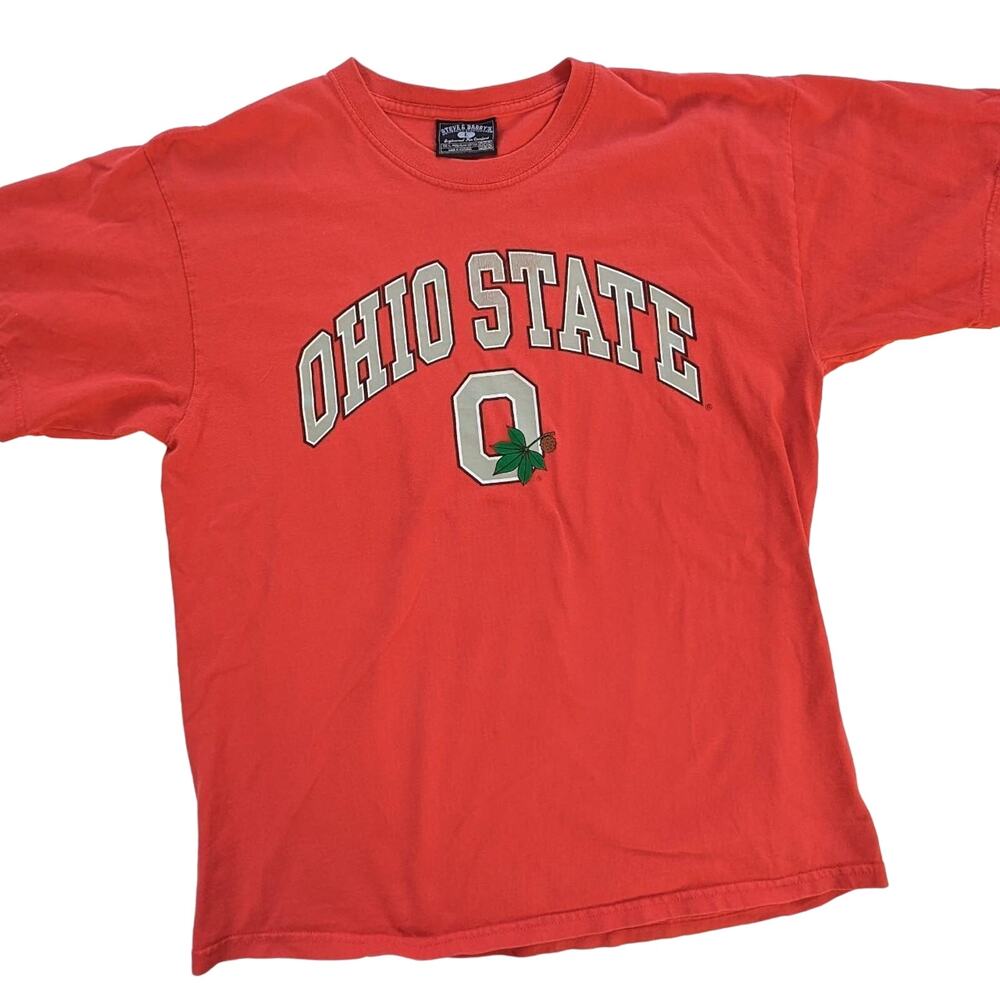 Vintage Ohio State University Football Steve & Barry's Red Shirt Size Large